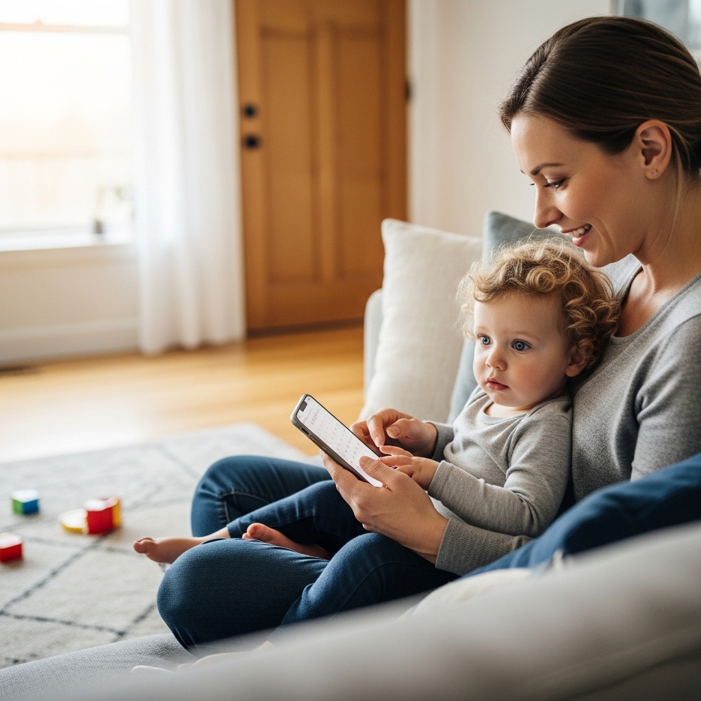 Parent managing dental appointments easily with flexible scheduling on mobile phone